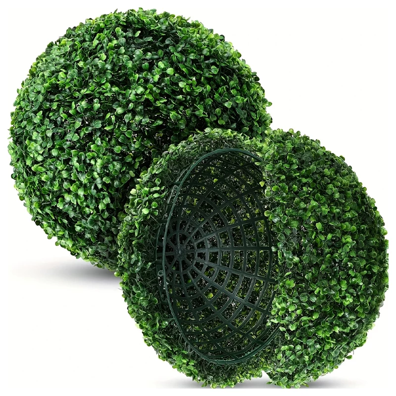 Set od 2 umjetne buxus kugle – Ø 28 cm, za dekoraciju interijera i eksterijera GM2440649