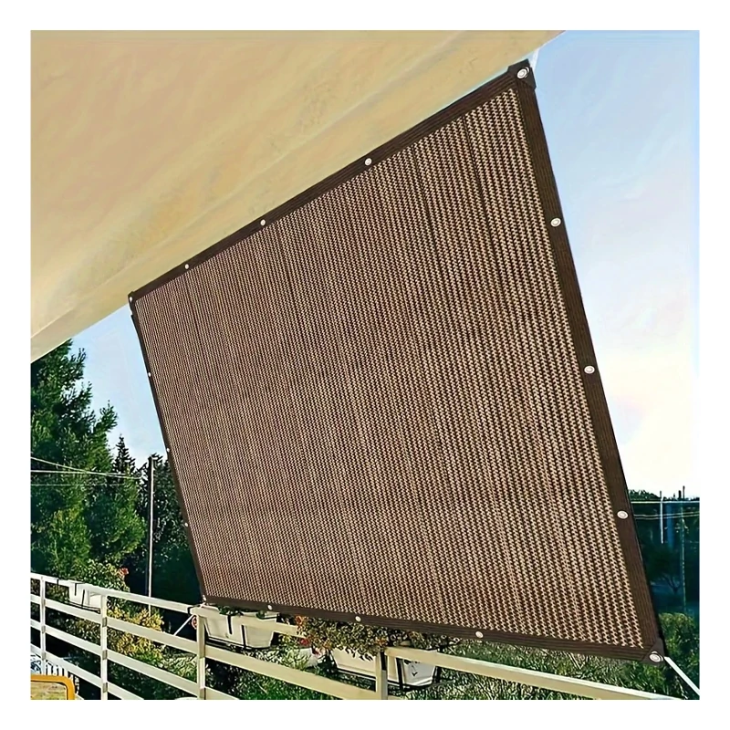 Sjenčajuća mreža od PE materijala s UV zaštitom – 2 × 3 m, smeđa (HU2083094)