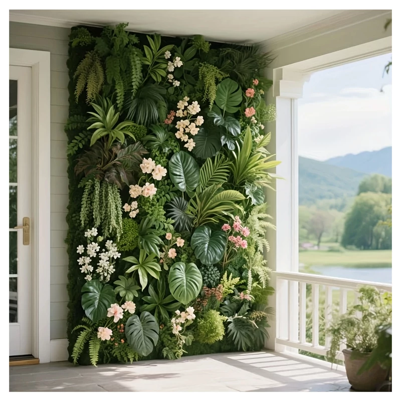 Umjetni zeleni zidni panel – Realističan džungla efekt 60 × 40 cm RH3410458