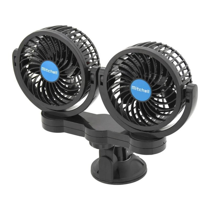MITCHELL DUO 2x108 mm Auto Ventilator s Vakuumskom Prijanjalicom – 12V – 07222