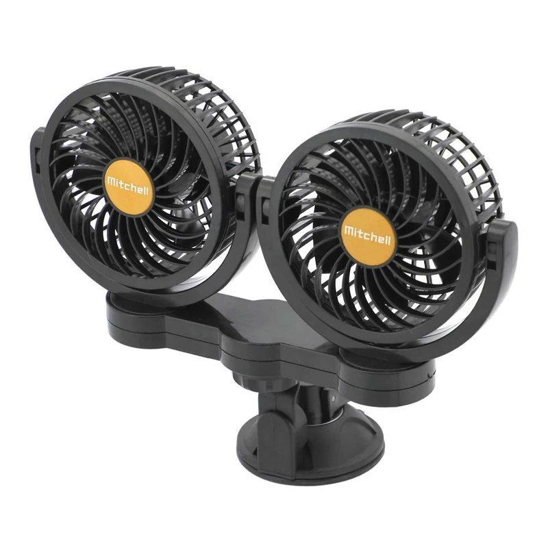 MITCHELL DUO 2x108 mm Auto Ventilator s Vakuumskom Prijanjalicom – 24V – 07223