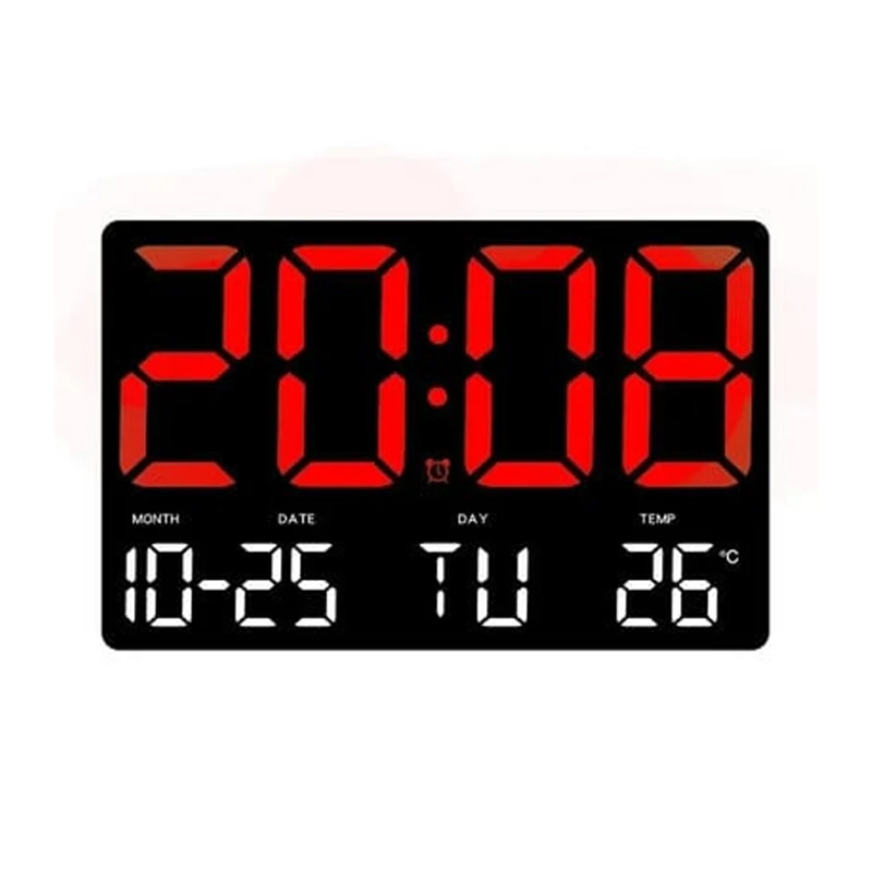 Veliki LED digitalni sat s ekranom – datum, vrijeme, temperatura 6386428