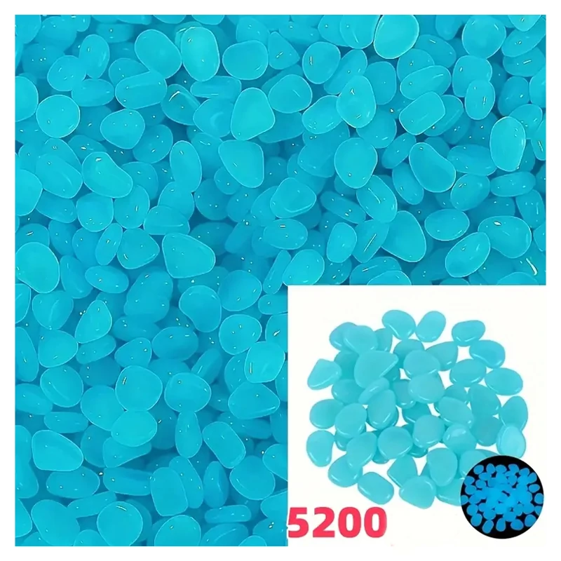 5200 komada svjetlećih dekorativnih kamenčića UV plavi JQ1412517-4