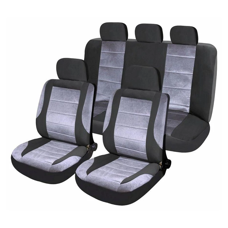 DELUXE AIRBAG set presvlaka za autosjedala – 9-dijelni, crno-sivi 31670
