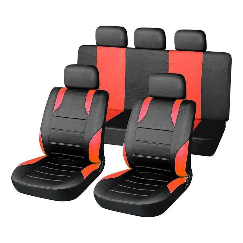 SPORT AIRBAG set presvlaka za autosjedala – 9-dijelni, crveni 31676