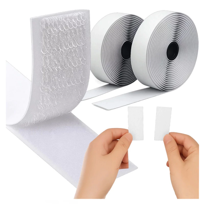 RUHHY samoljepljiva čičak traka – Bijela, 5 m × 2,5 cm – 00025999