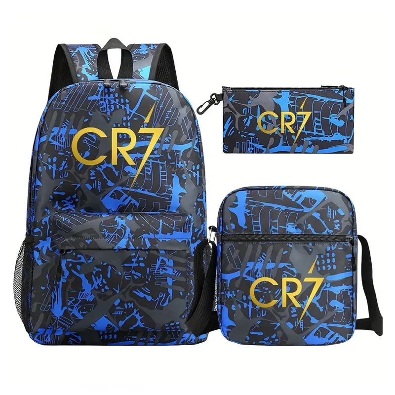 CR7 3-dijelni set torbi – sportski školski ruksak, torba za rame i pernica CG220956-2