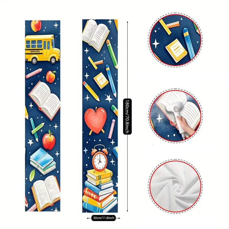 Set od 2 školskih dekorativnih panela za vrata – 180 × 30 cm NG3033580