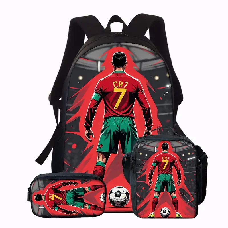 Set CR7 od 3 dijela – Ruksak + torba za užinu + pernica NM643049