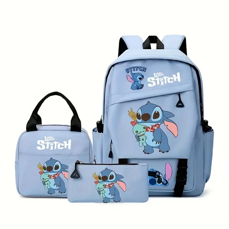 3-dijelni Stitch Rainbow set ruksaka – Plavi QJ1757416-K