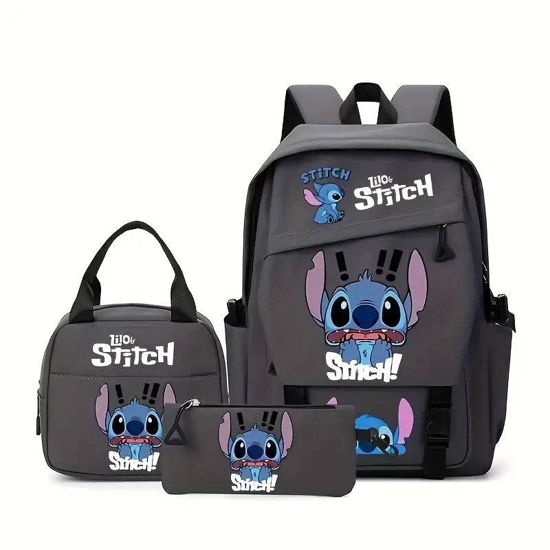 3-dijelni Stitch Rainbow set ruksaka – Sivi QJ1757416-SZ