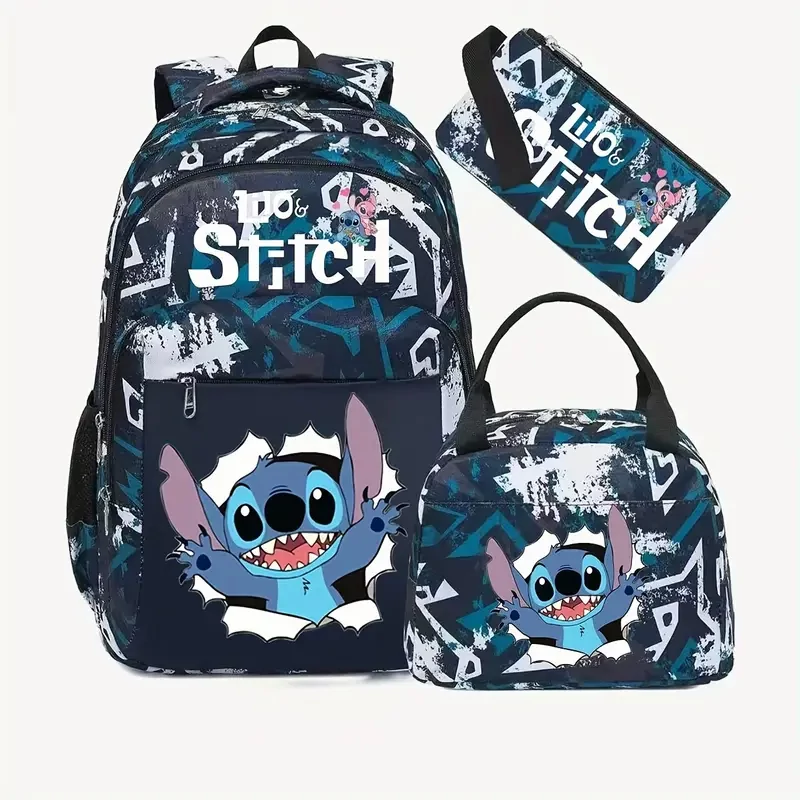 Disney Stitch set od 3 dijela – Ruksak + torba za užinu + pernica UM2907055
