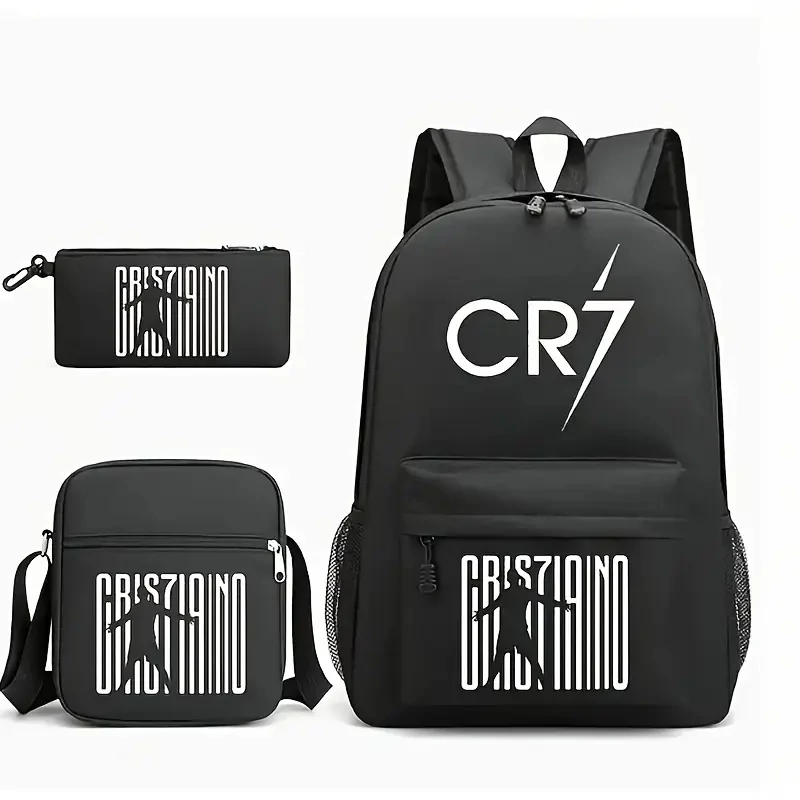 CR7 3-dijelni set ruksaka – crno-bijeli XH2725266-2