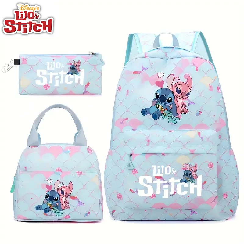 Disney Stitch 3-dijelni školski set – Ruksak, torba za užinu i pernica AV2563257