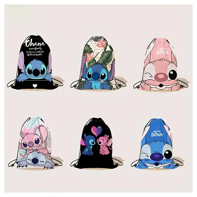 Disney Stitch čvrsti ruksak na vezanje od poliestera – više uzoraka – GC620994 