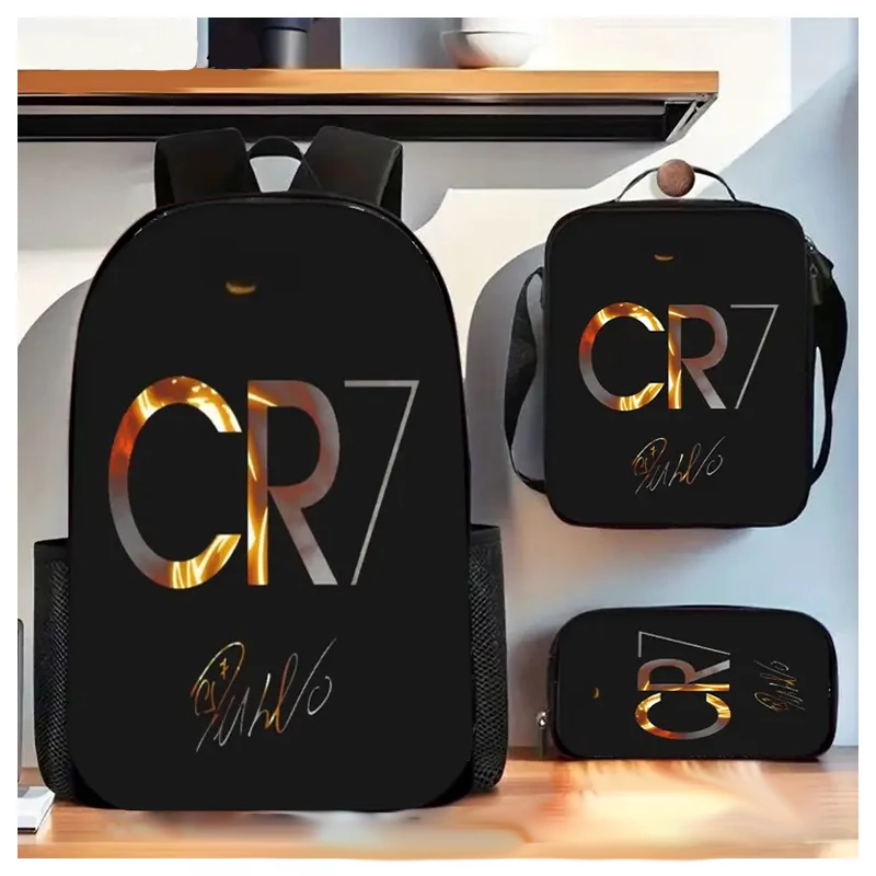 CR7 trodijelni set školskih torbi – Ronaldo potpis dizajn – UR5005659