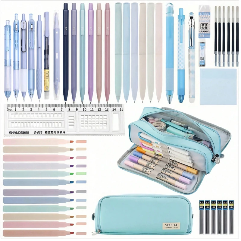 Tirkizni Set za Pisanje od 50 Dijelova – 104833620