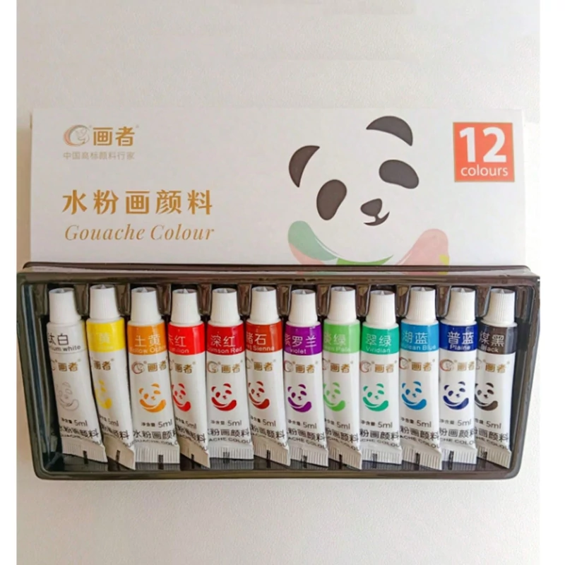 Set Gvaš Boja u 12 Boja – 5 ml – 59491387