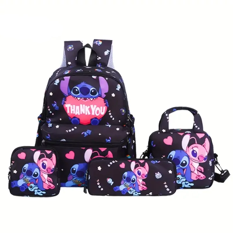 Disney Stitch 4-dijelni Set Ruksaka – Crni QK2644948-F