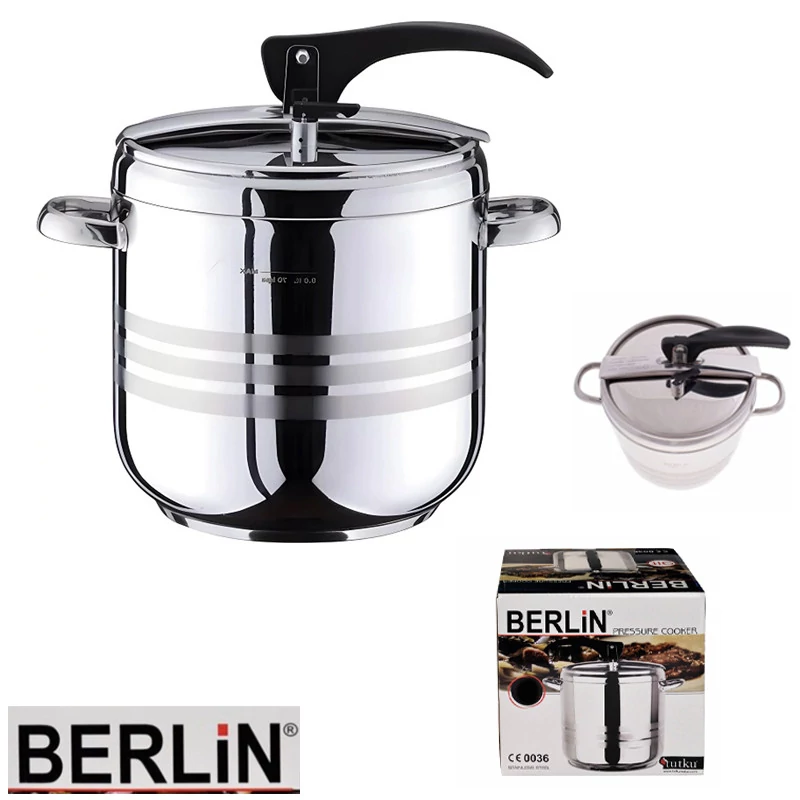 Berlin lonac pod pritiskom, nehrđajući čelik, 7 L BK-7L