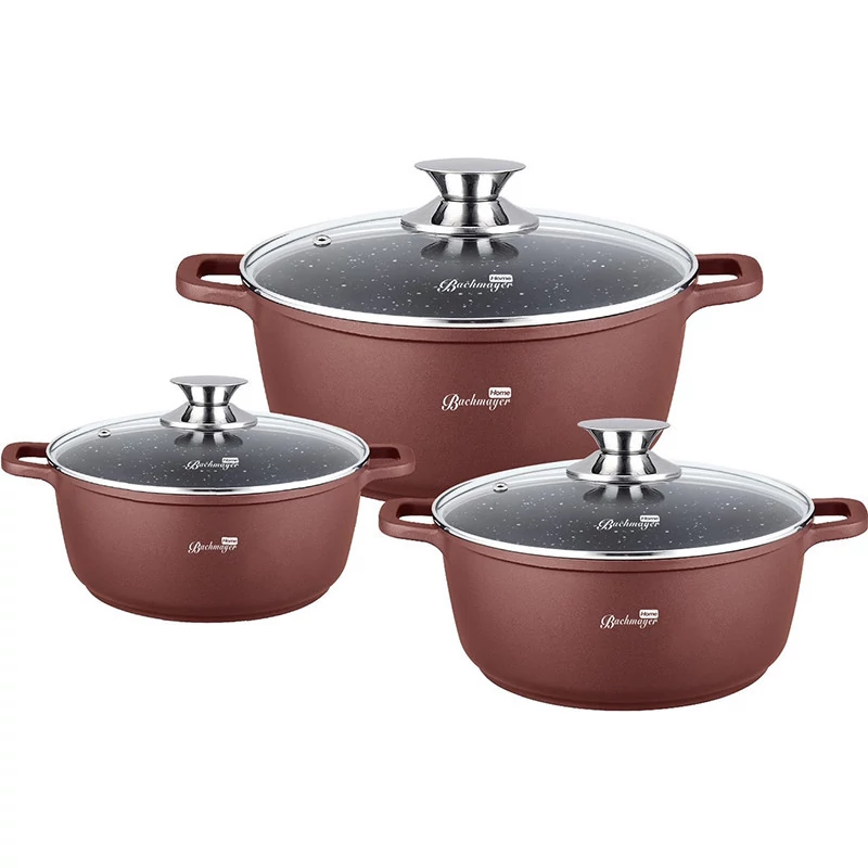 Bachmayer 6-dijelni set posuđa s mramornim premazom BM7863