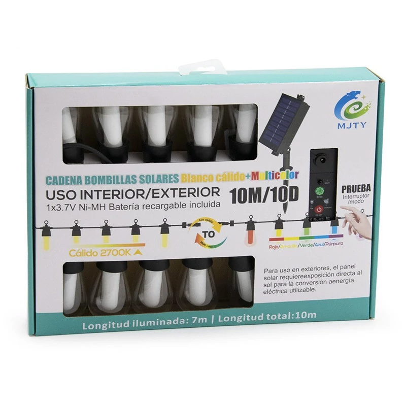 Solarna LED svjetlosna girlanda 10m s daljinskim upravljačem S14ledfuzer