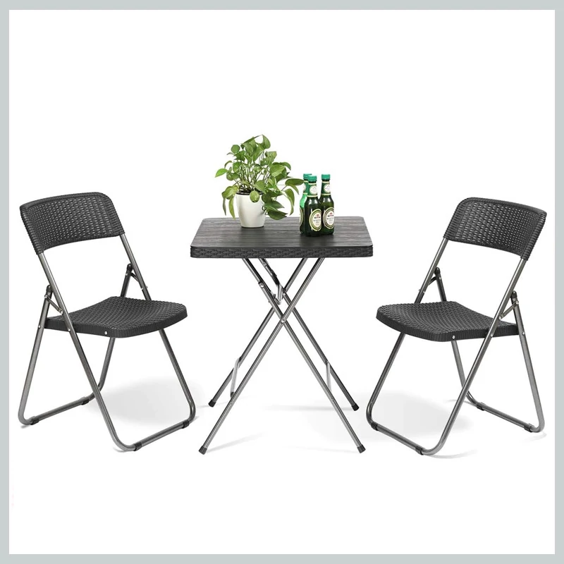 Bistro set 3 u 1 – stol + 2 ratan stolice SC07